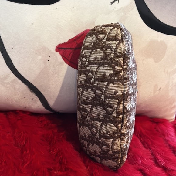 Rare Vtg Christian Dior 80’s Brown Trotter Monogram Small Clutch Bag - Picture 10 of 15